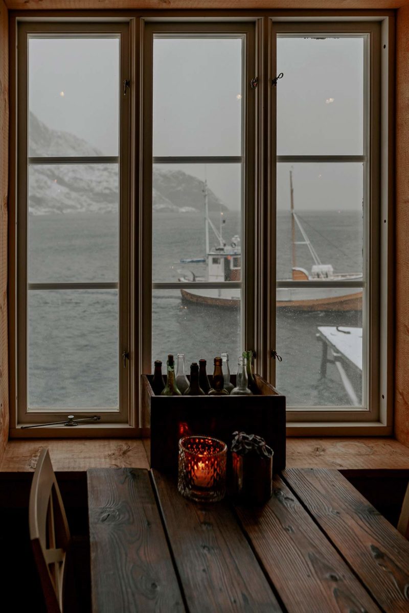 Aussicht Restaurant Karoline Nusfjord