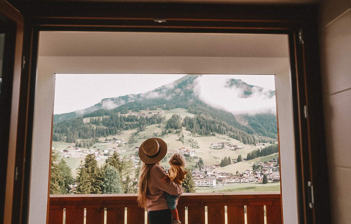 ausblick Hotel Chalet Dlaces