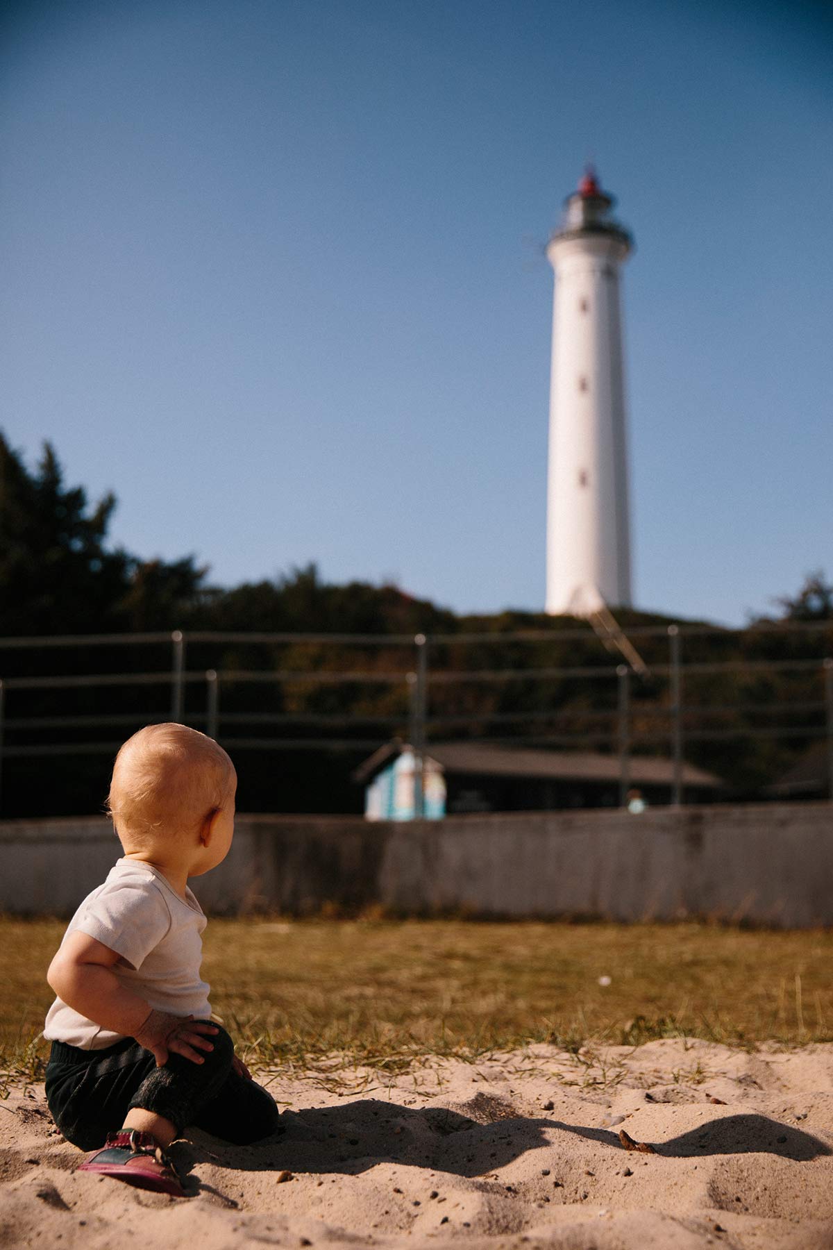 Leuchtturm Lyngvig Fyr dänische Nordseeküste