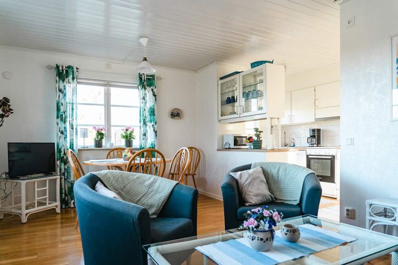 Wohnzimmer Ferienhaus Südschweden