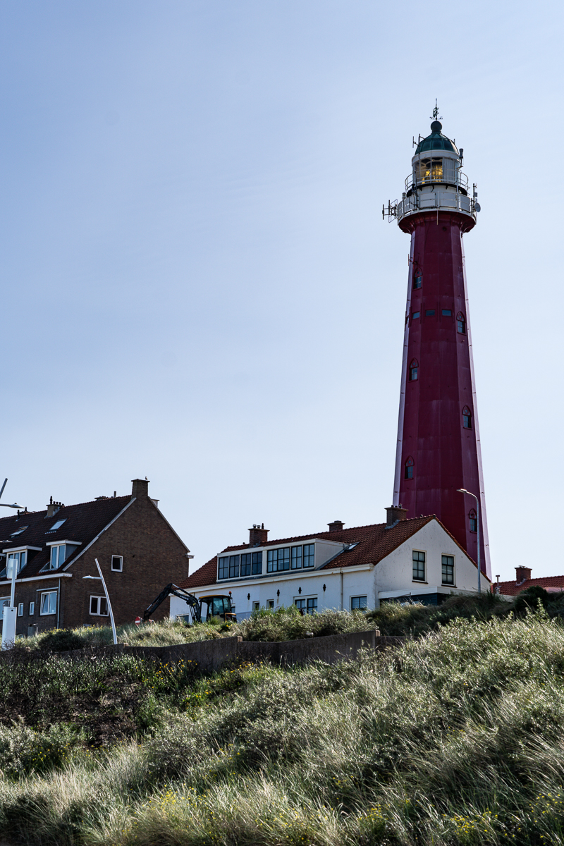 Leuchtturm am Strand von Scheveningen