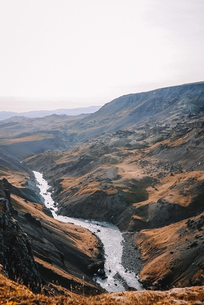 Haifoss-Wasserfall Island
