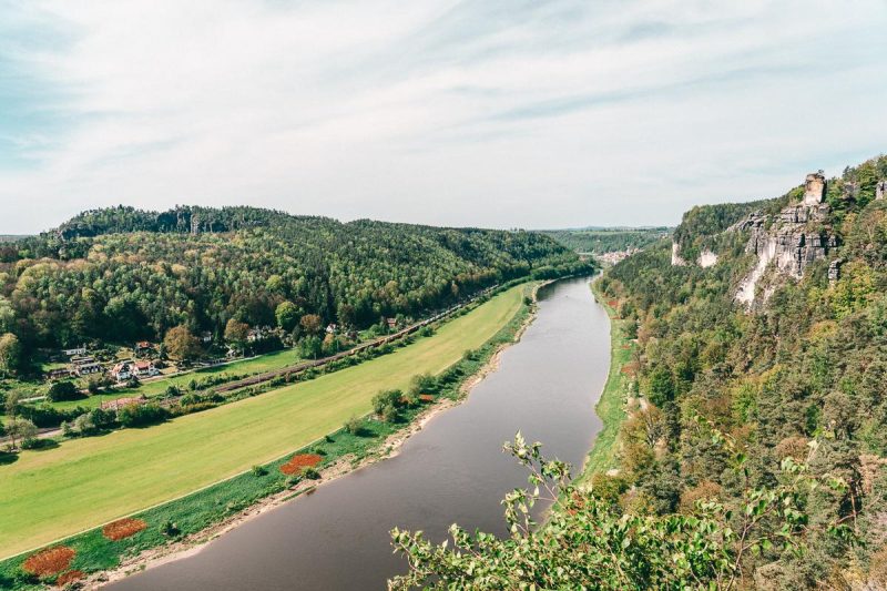Blick auf das Elbtal in der Sächsischen Schweiz