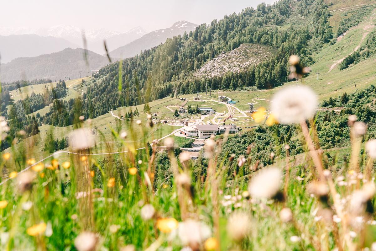 Blick auf die Moeseralm in Serfaus-Fiss-Ladis