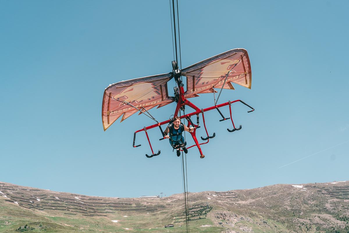 Der Fisser Flieger im Erlebnispark Hoeg