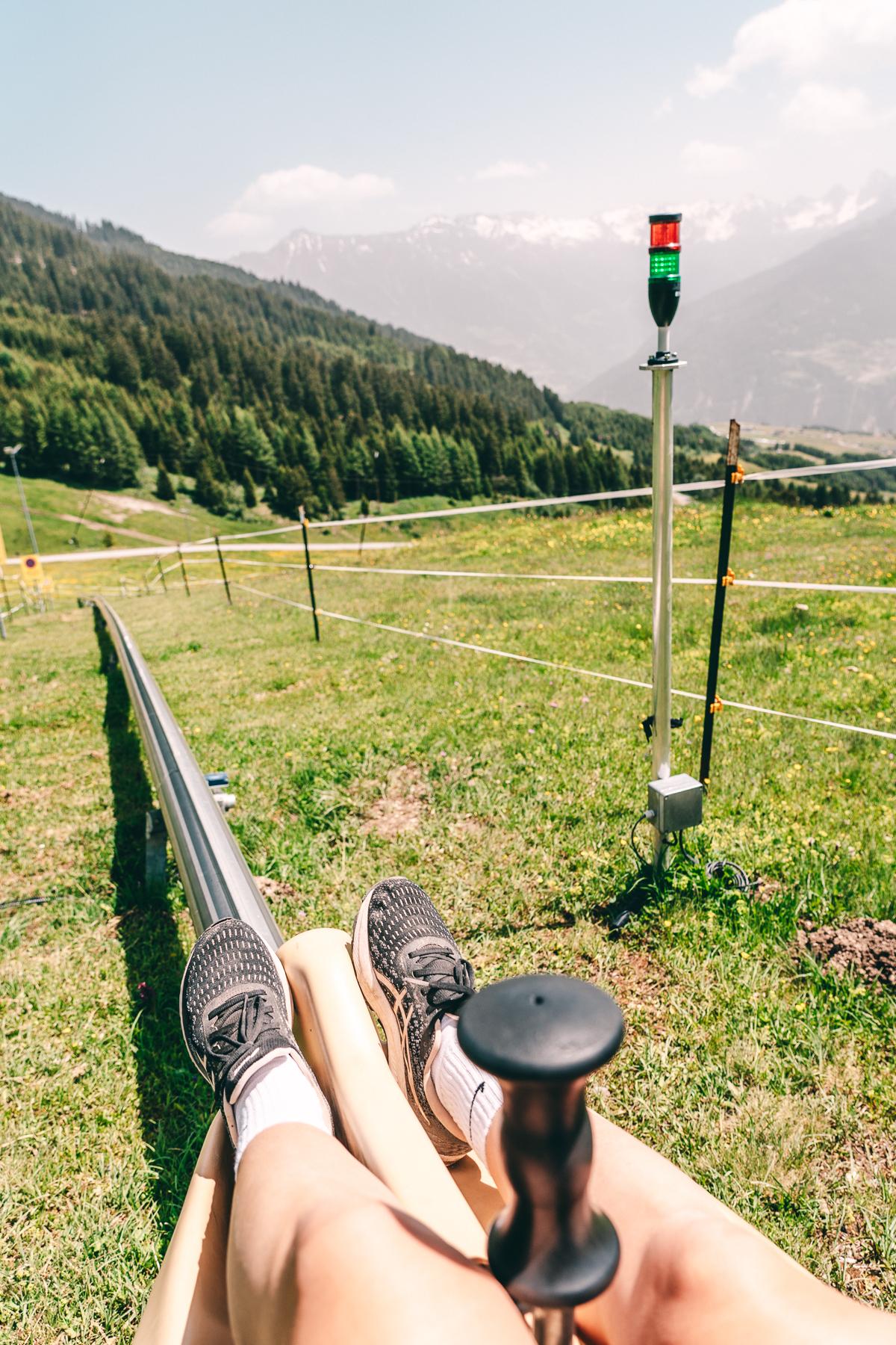 Fahrt mit dem Fisser Flitzer in Tirol